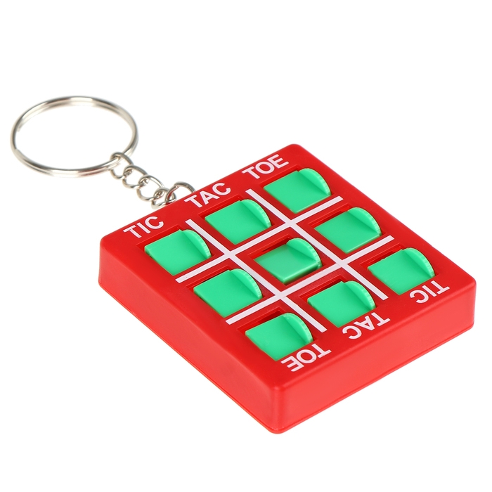 Головоломка &laquo;Крестики нолики&raquo; на брелоке, цвета МИКС