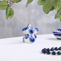 Сувенир &laquo;Слон&raquo;, средний, 7 см, гжель