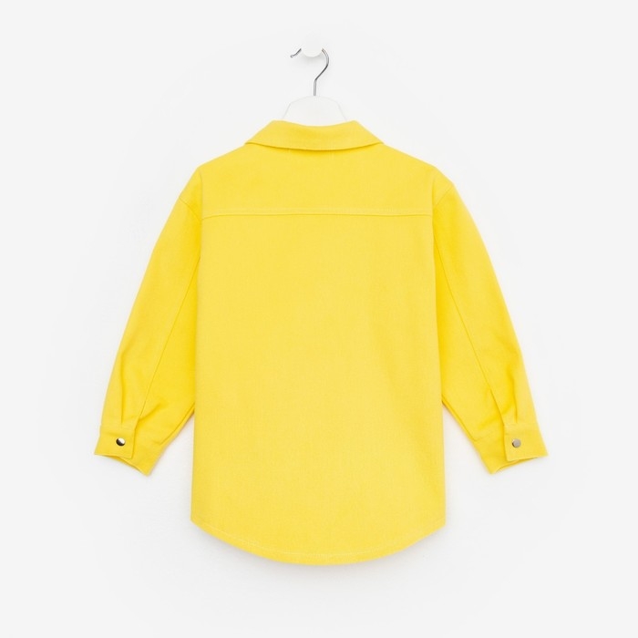Рубашка для девочки джинсовая KAFTAN, размер 36 (134-140 см), цвет жёлтый