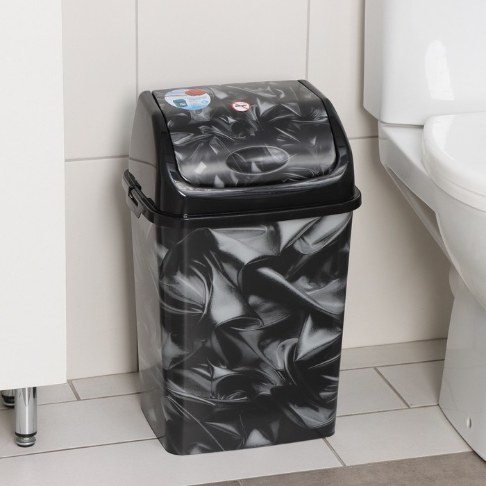 Ведро для мусора &laquo;Атлас&raquo;, 18 л, цвет чёрный