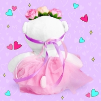 Мягкая игрушка «Мишка Лаппи», с веночком, 22 см Мягкая игрушка «Мишка Лаппи», с веночком, 22 см