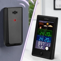 Метеостанция КТ-3322 термометр, погодная станция, часы