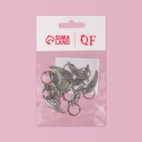 Пирсинг для волос &laquo;Крылья&raquo;, 4,1 &times; 1 см, 10 шт, цвет серебристый