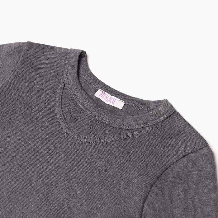 Термобелье для мальчика (лонгслив, легинсы) цвет графит меланж, рост 164 Термобелье для мальчика (лонгслив, легинсы) цвет графит меланж, рост 164