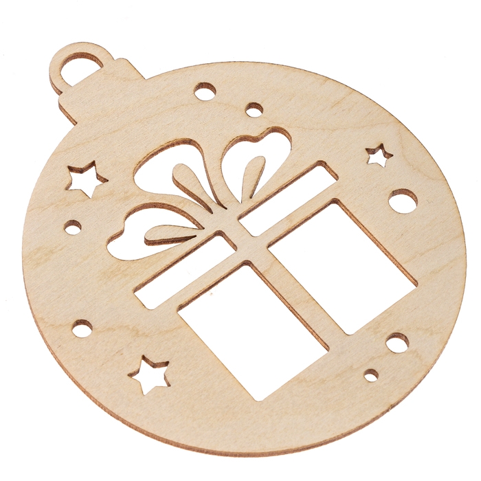 Заготовки для творчества на новый год «Шары с простыми рисунками», 5 шт Заготовки для творчества на новый год «Шары с простыми рисунками», 5 шт