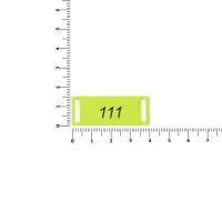 Шильдик металлический Kova, желтый неон Шильдик металлический Kova, желтый неон