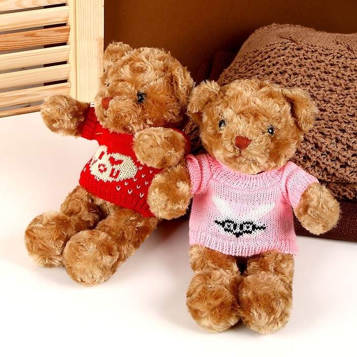 Мягкая игрушка «Мишка в футболке», 30 см, цвета МИКС Мягкая игрушка «Мишка в футболке», 30 см, цвета МИКС