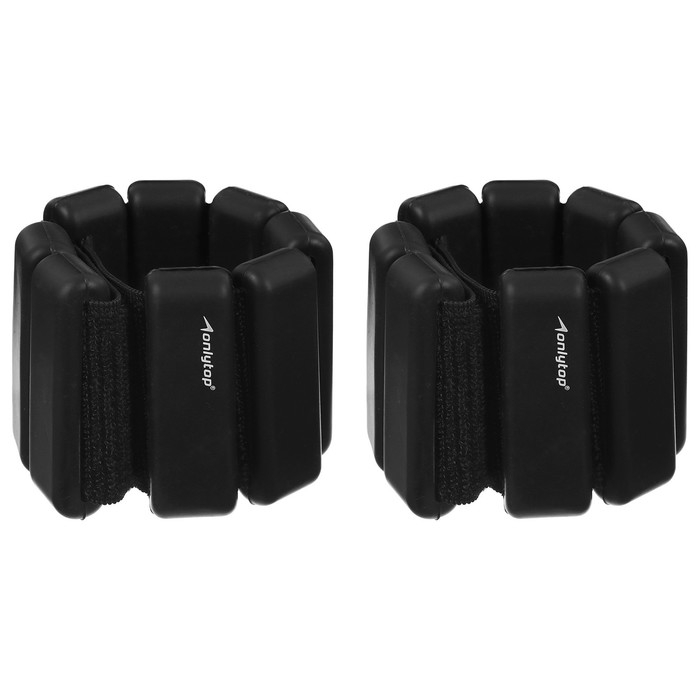 Утяжелители ONLYTOP, 2 шт. х 0,5 кг, цвет чёрный