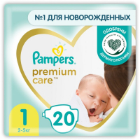 Подгузники Pampers Premium Care(2-5 кг), 20 шт Подгузники Pampers Premium Care(2-5 кг), 20 шт
