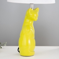 Настольная лампа "Кошечка" Е27 40Вт бело-фисташковый 25х25х46 см RISALUX Настольная лампа "Кошечка" Е27 40Вт бело-фисташковый 25х25х46 см RISALUX