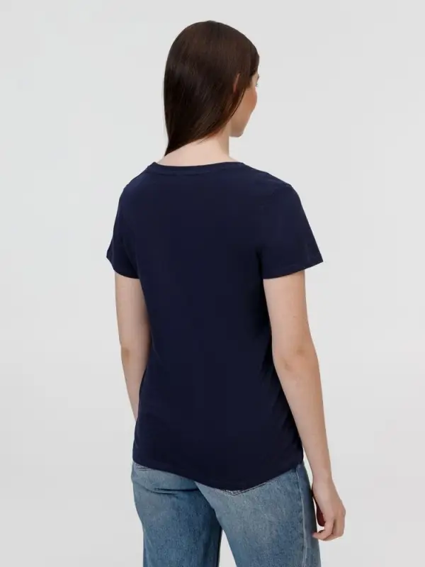 Футболка женская E150 темно-синяя, размер XXXL