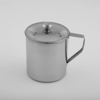 Кружка из нержавеющей стали Доляна &laquo;Индия&raquo; &laquo;Тарун&raquo;, 600 мл, 13,5&times;9,5&times;12 см, с крышкой