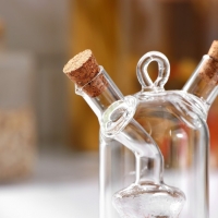 Бутыль стеклянная для соусов и масла 2 в 1 &laquo;Фьюжн. Звезда&raquo;, 8&times;4,5&times;11 см