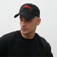 Бейсболка с порезами MINAKU цвет чёрный, р-р 58 Бейсболка с порезами MINAKU цвет чёрный, р-р 58