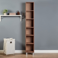 Пенал для ванной комнаты "Брит 30", Морское дерево винтаж, 30 х 30 х 190 см