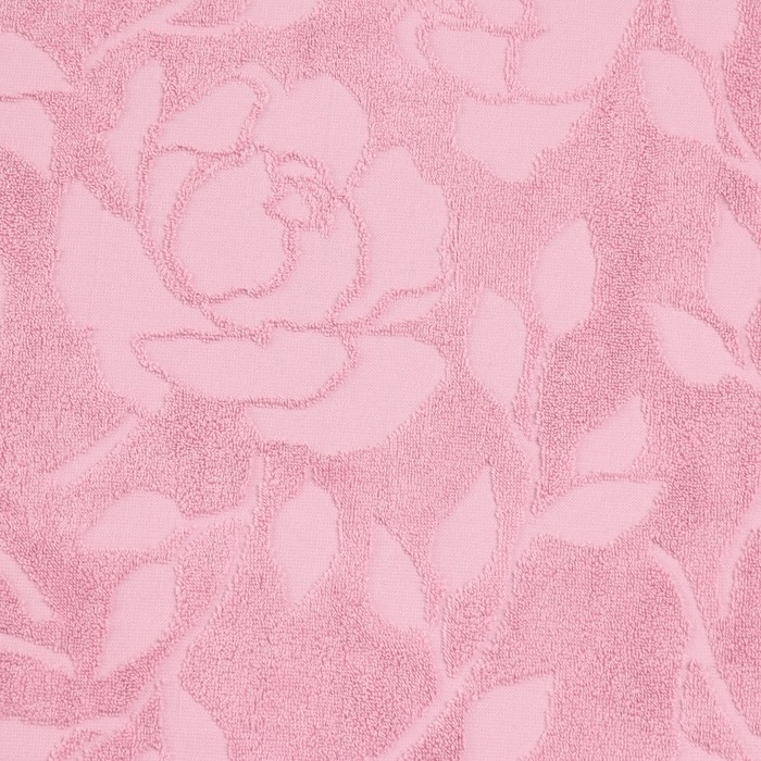 Полотенце махровое жаккардовое LoveLife Flowers 50х90 см, цвет розовый, 100% хл, 500 гр/м2