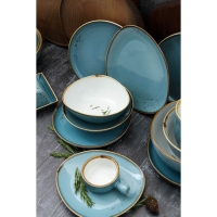 Салатник фарфоровый Magistro &laquo;Церера&raquo;, 1,1 л, 18,5&times;7,5 см, цвет голубой