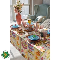 Скатерть Доляна &laquo;Светлая Пасха&raquo;, 220 &times; 144 см, 100 % хлопок, рогожка, 164 г/м&sup2;