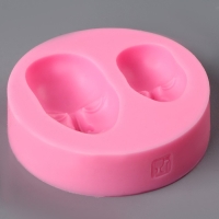 Форма силиконовая универсальная &laquo;Лица&raquo;, размер изделия: 2,7 &times; 1,4 &times; 5 см; 2,2 &times; 0,6 &times; 3,7 см