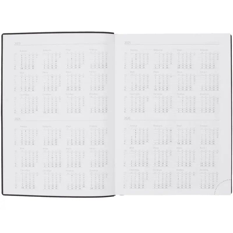 Ежедневник Vivian, недатированный, бирюзовый