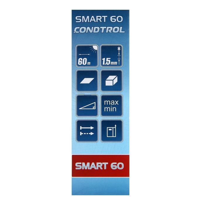 Лазерный дальномер CONDTROL Smart 60 1-4-098, 0,05-60 м, &plusmn;1,5 мм