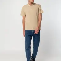 Рубашка поло мужская Summer 170 бежевая, размер XS