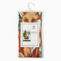 Полотенце &laquo;Лиса&raquo; ТМ &laquo;Этель: Новогодний лес&raquo;, 40 &times; 67 см, 100 % хлопок, саржа, 190 г/м&sup2;