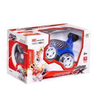 Перевёртыш радиоуправляемый &laquo;Трюкач&raquo;, подсветка колес, работает от аккумулятора цвет синий