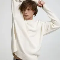 Джемпер оверсайз унисекс Stated в сумке, белый (молочный), размер L/XL Джемпер оверсайз унисекс Stated в сумке, белый (молочный), размер L/XL