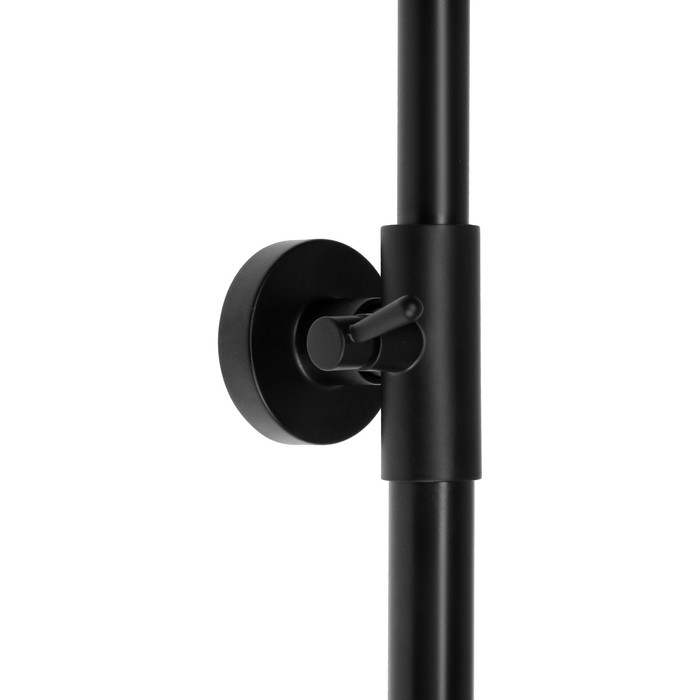 Душевая система "ОПТИМА" 14445, однорычажная, тропический душ, лейка, цвет черный