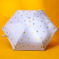 Зонт женский механический, 6 спиц, цвет белый. Зонт женский механический, 6 спиц, цвет белый.