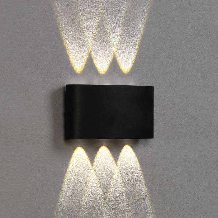 Светильник фасадный «Полусфера», FSD-069, 6 Вт, 4000К, 3 луча, IP65, 220 В, пластик, черный 100842 Светильник фасадный «Полусфера», FSD-069, 6 Вт, 4000К, 3 луча, IP65, 220 В, пластик, черный 100842