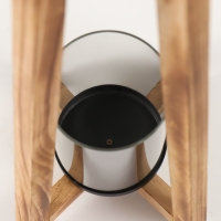 Подсвечник дерево на 1 свечу "Фонарь - Латерн" d=9 см 20,5х20,5х53 см Подсвечник дерево на 1 свечу "Фонарь - Латерн" d=9 см 20,5х20,5х53 см