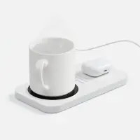 Беспроводное зарядное устройство с подогревом кружки Hot Task, белое Беспроводное зарядное устройство с подогревом кружки Hot Task, белое