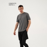 Футболка мужская, базовая, размер S (46), цвет серый Футболка мужская, базовая, размер S (46), цвет серый