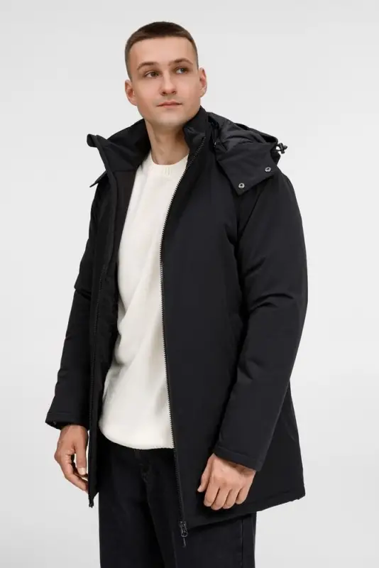 Куртка-парка унисекс Sfera, черная, размер S