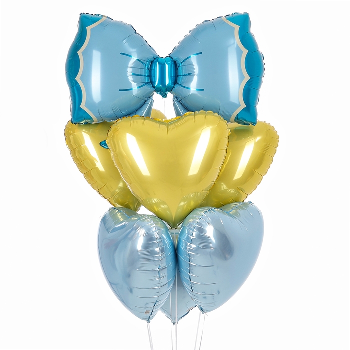 Набор фольгированных шаров &laquo;Бантик&raquo;, 7 шт.