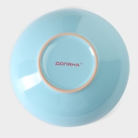 Миска керамическая Доляна &laquo;Пастель&raquo;, 700 мл, d=18 см, цвет голубой