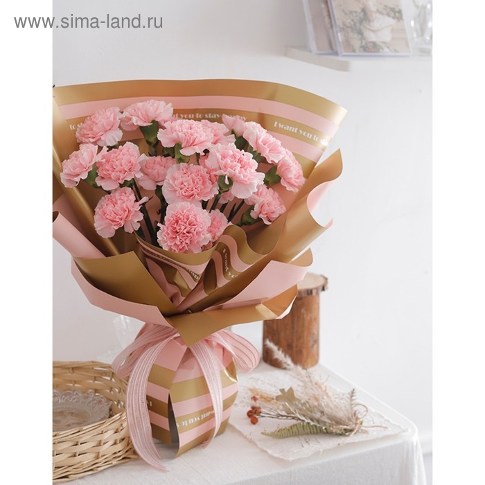 Пленка матовая для цветов Пленка матовая для цветов "Бостон", зелёный, 57 см х 5 м