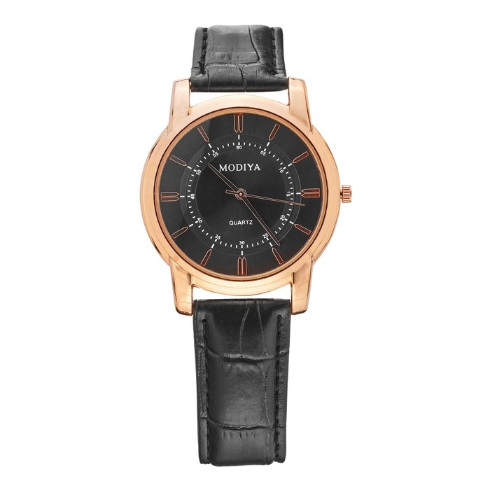 Часы наручные кварцевые мужские, d-3.8 см, черный ремешок Часы наручные кварцевые мужские, d-3.8 см, черный ремешок