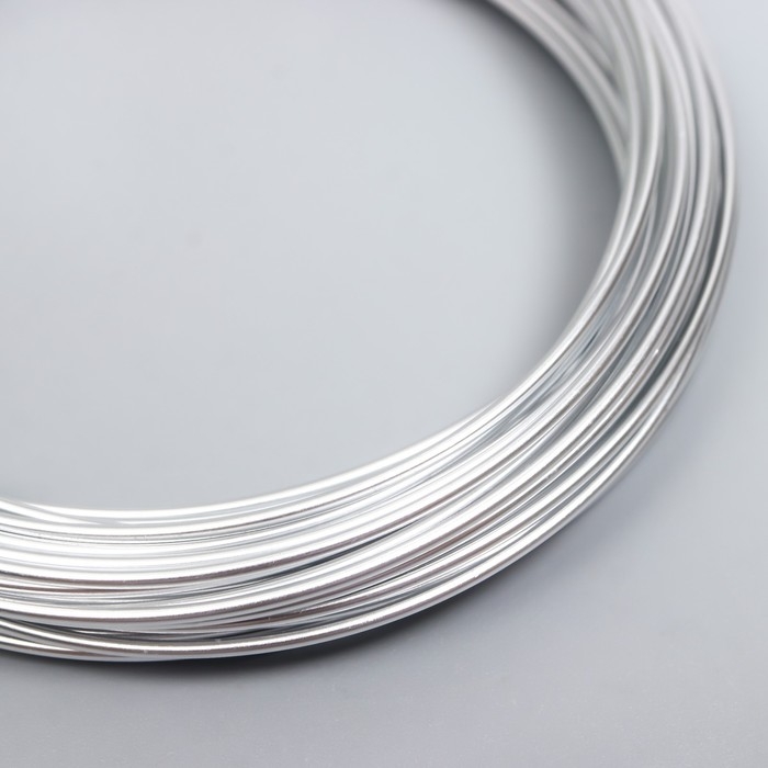 Проволока для творчества d 1,5 мм, cеребро рул.10 м Проволока для творчества d 1,5 мм, cеребро рул.10 м