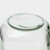 Кружка стеклянная с крышкой и трубочкой Доляна &laquo;Гладь&raquo;, 450 мл, 10&times;7,5&times;13 см, цвет МИКС