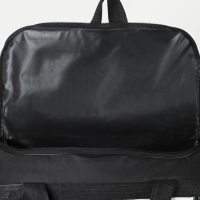 Сумка дорожная, 3 отдела на молниях, наружный карман, длинный ремень, цвет чёрный Сумка дорожная, 3 отдела на молниях, наружный карман, длинный ремень, цвет чёрный