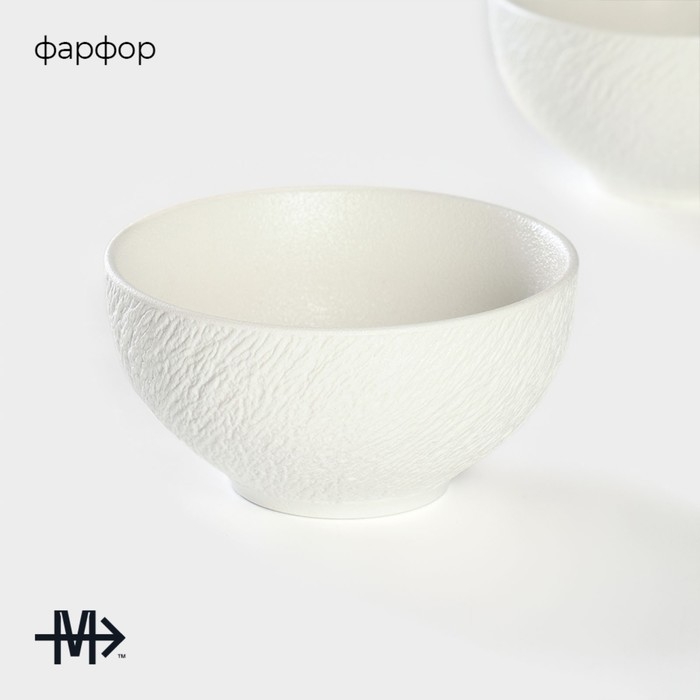 Набор салатников фарфоровых Magistro Lofty, 2 предмета: 600 мл, d=14 см, цвет белый Набор салатников фарфоровых Magistro Lofty, 2 предмета: 600 мл, d=14 см, цвет белый