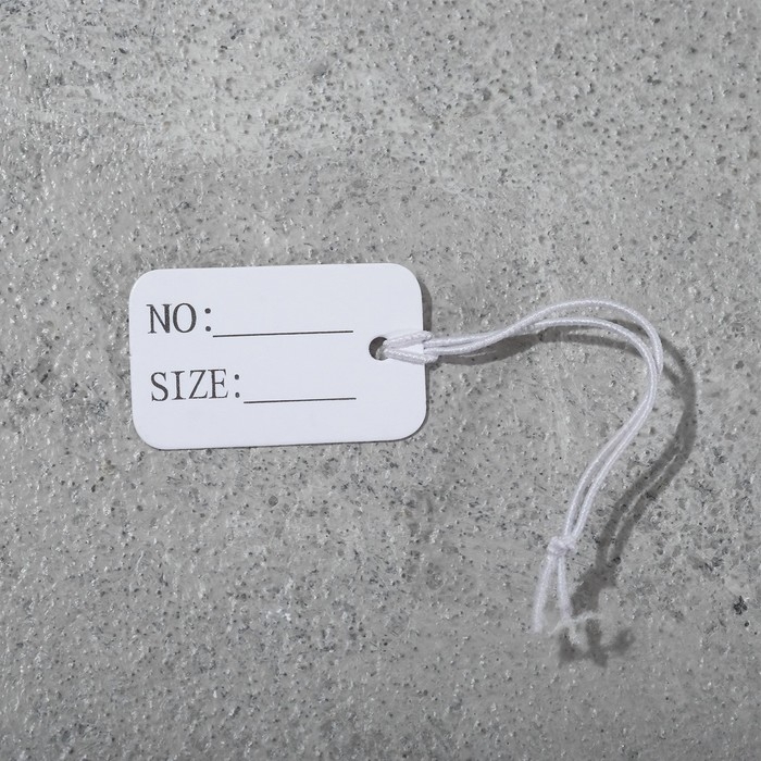 Ценник набор 100 шт., с надписью 1,5&times;2,5, цвет белый