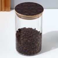 Банка для хранения сыпучих продуктов и круп &laquo;Геометрия&raquo;, 950 мл