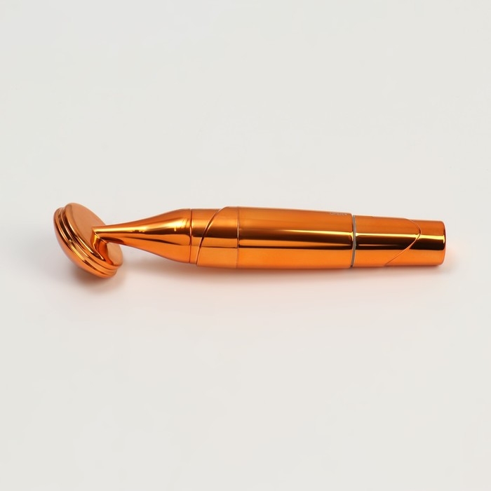 Массажёр для лица, 3,4 × 15 см, две насадки, цвет медный Массажёр для лица, 3,4 × 15 см, две насадки, цвет медный