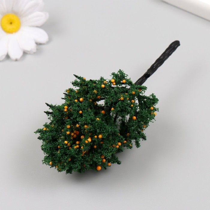 Искусственное растение для творчества пластик "Персиковое дерево" 12 см