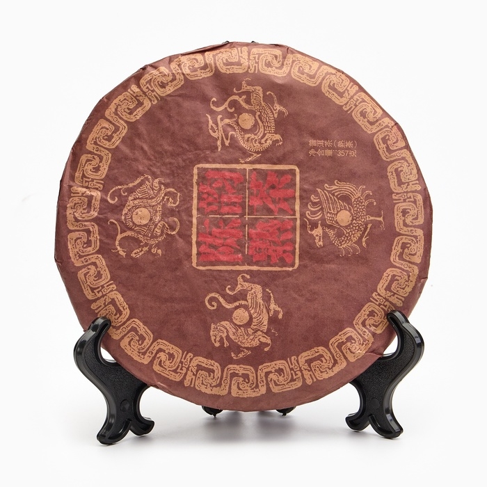 Китайский выдержанный черный чай "Шу Пуэр. Состаренный", 357 г, 2019 г, Юньнань, блин