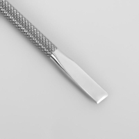 Шабер двусторонний, лопатка прямая/вогнутая, в чехле, 13 см, цвет серебристый Шабер двусторонний, лопатка прямая/вогнутая, в чехле, 13 см, цвет серебристый